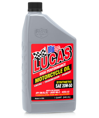Lucas Oil High Performance Synthetic SAE 20W-50 - 1 Quart